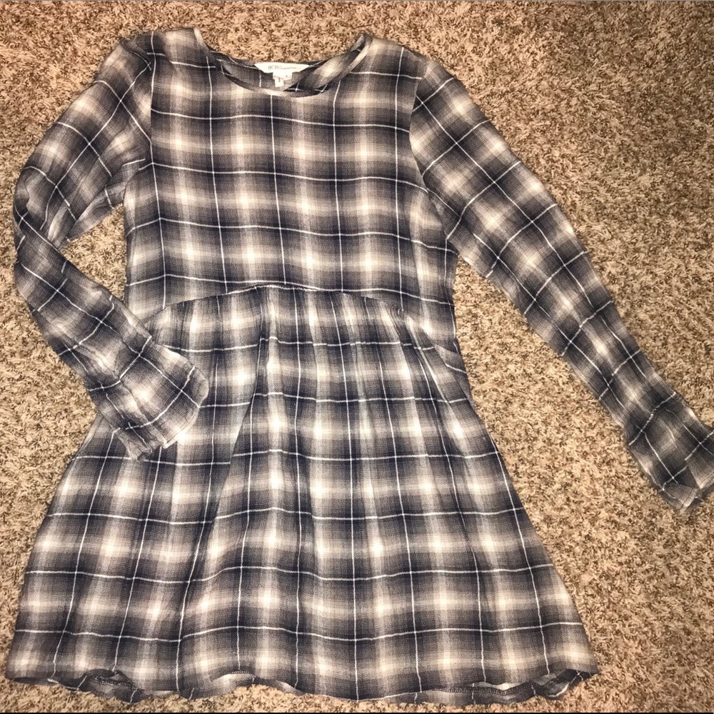 Flannel BCBG dress
